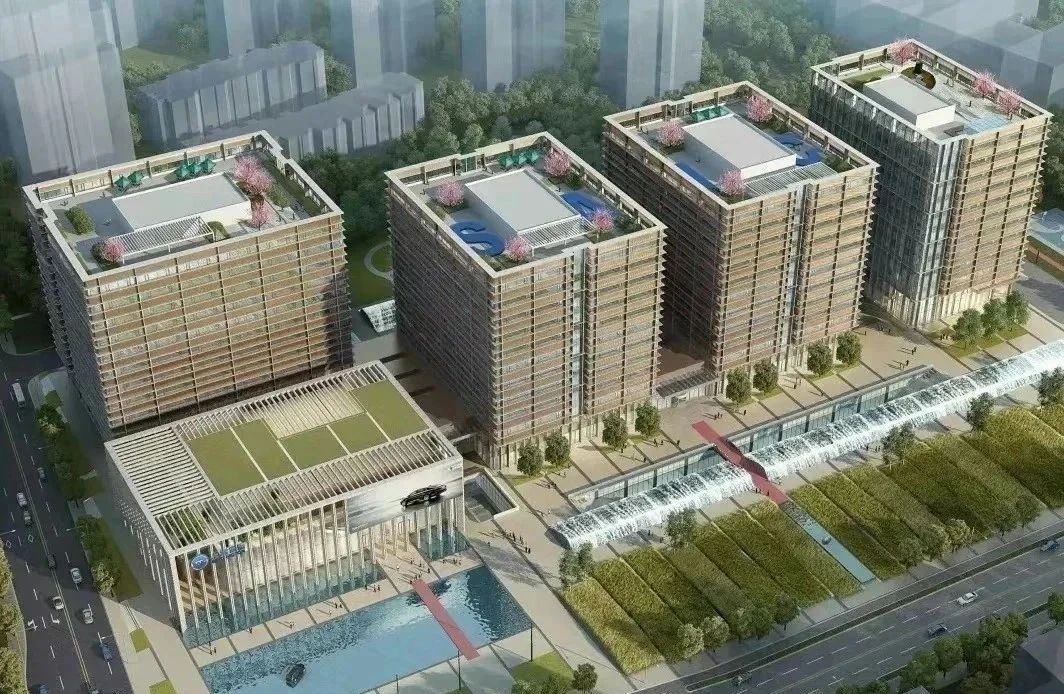 这个办公楼的立面有点帅